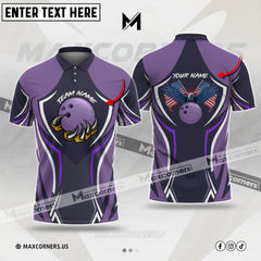 Maxcorners Bowling Customized Name & Team Name 3D Shirt (5 Colors)