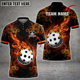 MaxCorners Personalized Name Pickleball 3D Polo Shirt