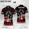 Maxcorners Bowling Panther Customized Name & Team Name 3D Shirt (6 colors)