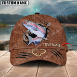 Maxcorners Personalized Trout Fish Fishing Pattern Classic 3D Cap