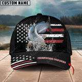 Maxcorners Personalized Catfish Fishing Pattern Classic 3D Cap