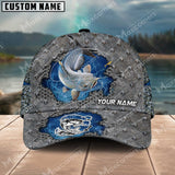 Maxcorners Personalized Catfish Fishing Pattern Classic 3D Cap