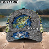 Maxcorners Personalized Crappie Fishing Pattern Classic 3D Cap