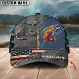 Maxcorners Personalized Trout Fish Fishing Pattern Classic 3D Cap