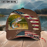 Maxcorners Personalized Pike Fishing Pattern Classic 3D Cap