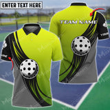 MaxCorners Personalized Name Pickleball 3D Polo Shirt