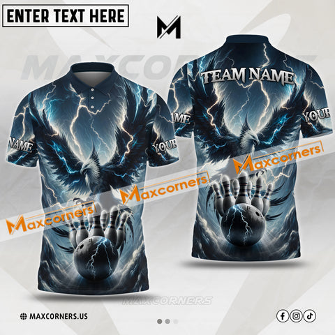 Maxcorners Bowling Thunderbird Sport Jersey Customized Name & Team Name 3D Shirt