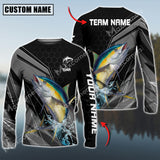 Maxcorners Tuna Fishing Sport Jersey Personalized Name Long Sleeve Shirt