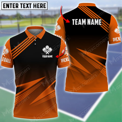 MaxCorners Personalized Name Pickleball 3D Polo Shirt