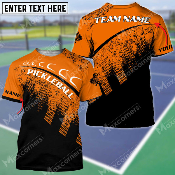 MaxCorners Personalized Name Pickleball 3D Polo Shirt