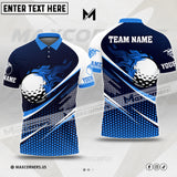 MaxCorners Golf Fire Customized Name & Team Name 3D Polo Shirt