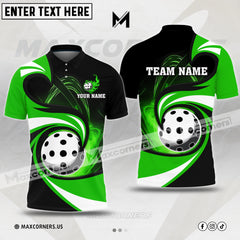 MaxCorners Pickleball Personalized Name & Team Name 3D Shirt (4 colors)