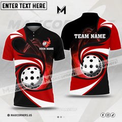 MaxCorners Pickleball Personalized Name & Team Name 3D Shirt (4 colors)