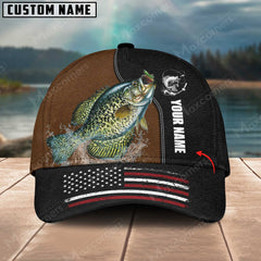 Maxcorners Personalized Crappie Fishing Pattern Classic 3D Cap
