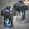 Maxcorners Bowling Golden Crown King Ball Multicolor Customized Name, Team Name 3D Shirts