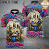 Maxcorners Bowling Mad Bowl Graffiti Style Multicolor Customized Name, Team Name 3D Shirts