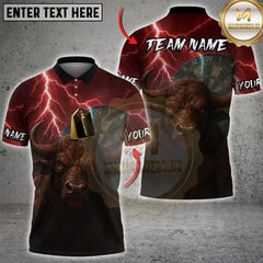 Maxcorners Darts Storm Bull Multicolor Customized Name, Team Name 3D Shirts