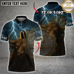 Maxcorners Darts Storm Bull Multicolor Customized Name, Team Name 3D Shirts