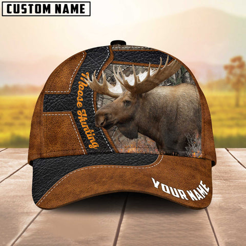 Maxcorners Majestic Moose Hunting Multicolor Personalized Name 3D Cap