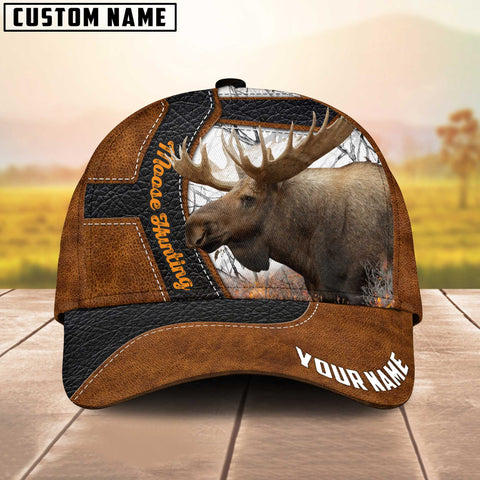 Maxcorners Majestic Moose Hunting Multicolor Personalized Name 3D Cap