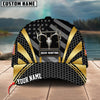 Maxcorners Deer Hunting Hexagon Pattern Multicolor Personalized Name 3D Cap