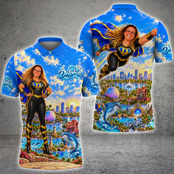 Maxcornerss Dolphin Custom 3D Shirts For Virginia