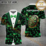 Maxcorners Gentleman Irish Patrick Day Darts Jersey Personalized Name, Team Name 3D Shirt