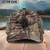 Maxcorners Moose Hunting Personalized Name 3D Cap (2 colors)