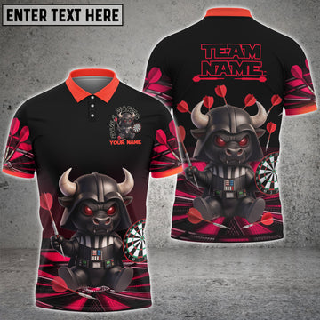 Maxcorners Darts Bull Darth Bullseye Multicolor Customized Name, Team Name 3D Shirts