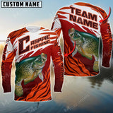 Maxcorners Crappie Fishing Pro Sport Jersey Personalized Name, Team Name Long Sleeve Shirt