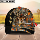 Maxcorners Wilderness Deer Hunting Camo Multicolor Personalized Name 3D Cap