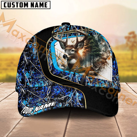 Maxcorners Hunting Deer Camo Pattern Multicolor Option Personalized 3D Cap