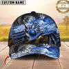 Maxcorners Bowling Drift Paint Splash Multicolor Personalized Name 3D Cap