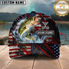 Maxcorners Fishing American Flag Personalized 3D Cap (11 Breeds)