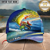 Maxcorners Ocean & Lake Fishing Personalized Name 3D Cap
