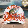 Maxcorners Burning Fishing Personalized Name 3D Cap