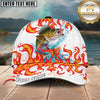 Maxcorners Burning Fishing Personalized Name 3D Cap