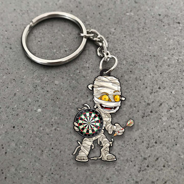 Maxcorners Darts Mummy Character Dartboard 3D Keychain