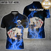 Maxcorners Blazing Royal Flush Multicolor Customized Name, Team Name 3D Shirt