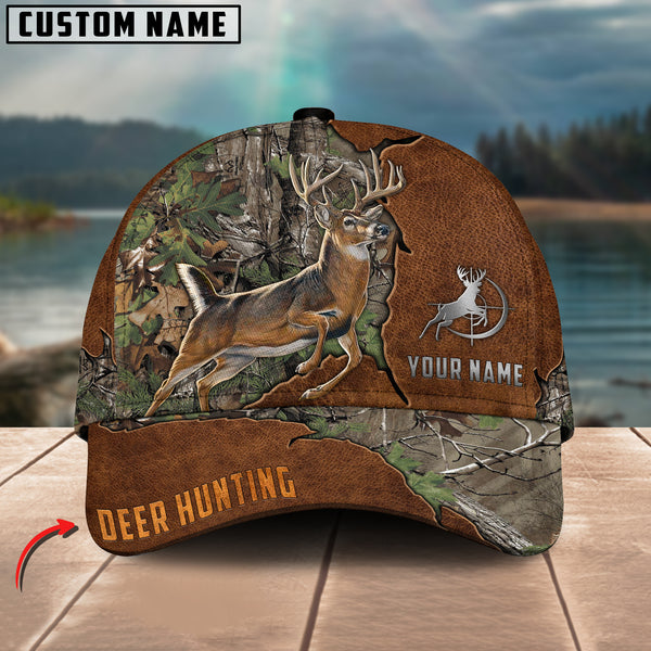 Maxcorners Deer Hunting Personalized Name 3D Cap