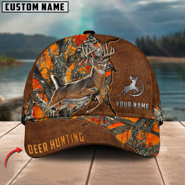 Maxcorners Deer Hunting Personalized Name 3D Cap