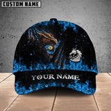 Maxcorners Billiard Ball 8 Fire Dragon Personalized Name 3D Cap