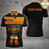Maxcorners Dart and Beer Shirt, My Drinking Team Has a Darts Problem Shirts, Funny Custom Darts Polos LM0509