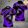 Maxcorners Billiard Thunder 8-Ball Pool Flame Multicolor Option Customized Name, Team Name 3D Polo Shirt