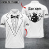 Maxcorners Bowling Tuxedo Crown Strike Ball Personalized Name 3D Unisex Shirt