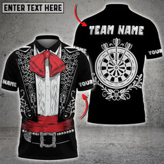 Maxcorners Darts Mariachi Bullseye Personalized Name 3D Unisex Shirt