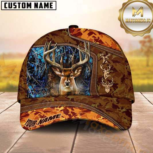 Maxcorners Collab Artist Deer Hunting Camo Ver2 Personalized Hat 3D Printed Multicolor