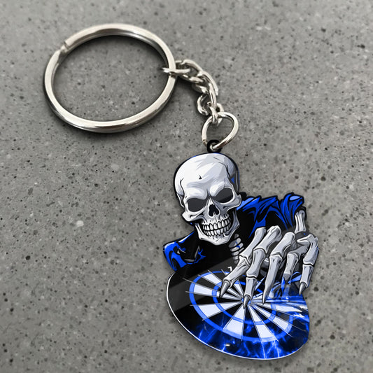Maxcorners Darts Grim Reaper Dartboard 3D Keychain
