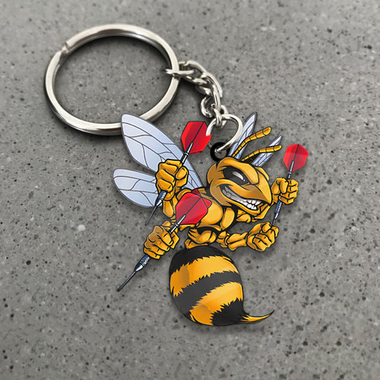 Maxcorners Darts Killer Hornet Dart Player 3D Keychain