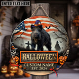 Maxcorners Boar Hunting Customized Name And Number Halloween Wooden Sign